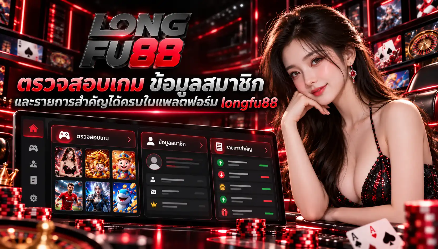 ตรวจสอบเกม - longfu88